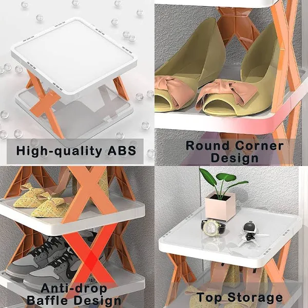 DEMORS INDUSTRIES 8 Layer Shoe Rack Stackable Shoes Shelf Space-Saving Shoes Storage Organizer Home and Office 7 DEMORS INDUSTRIES 8 Layer Shoe Rack Stackable Shoes Shelf Space-Saving Shoes Storage Organizer Home and Office - Image 7