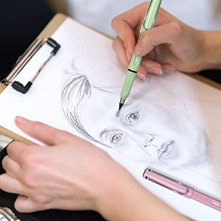 KICKZU Everlasting Inkless Pencils Eternal Portable Reusable Erasable Metal Writing Pens Infinite Replaceable Graphite Nib Triangle Triangular Golf Stationary Set Mechanical Pencil 4 KICKZU Everlasting Inkless Pencils Eternal Portable Reusable Erasable Metal Writing Pens Infinite Replaceable Graphite Nib Triangle Triangular Golf Stationary Set Mechanical Pencil - Image 4