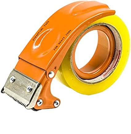 Dinojames Handy Tape Dispenser for Packing Packages fits up to 2 inches or 48mm Tapes FOR Home Office and Industrial uses 1 Tape Dispenser