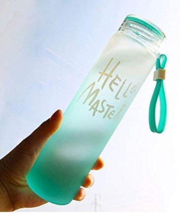 AUDiO-X Hello Master Water Bottle - 500 Ml ( Pack of 1), Water Bottle for Home, Office, Gym, Picnic and Travelling – Stylish Glass Bottle - Image 4